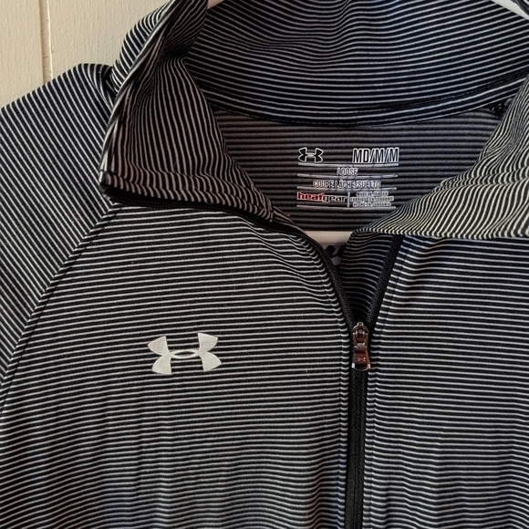 Under Armour Women's Stripe Tech 1/4 Zip - Picture 4 of 4